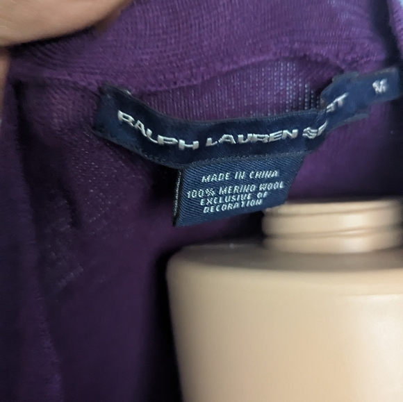 Ralph Lauren SPORT Purple Women's Sweater - Picture 4 of 4